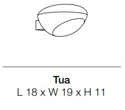 lámpara-de-pared-tua-KDLN Kundalini-medidas
