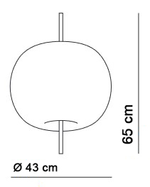 lámpara-de-suspension-kushi-xl-KDLN Kundalini-medidas