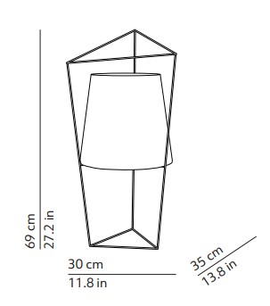 lámpara-de-mesa-tatu-KDLN Kundalini-medidas
