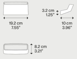 Dimensiones de la Lámpara de Pared Aile Lodes