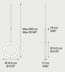 Dimensiones de la Lámpara Colgante Ivy Lodes