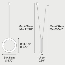 Dimensiones de la Lámpara Colgante Ivy Lodes