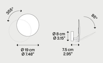 Dimensiones de la Lámpara Puzzle Round Lodes