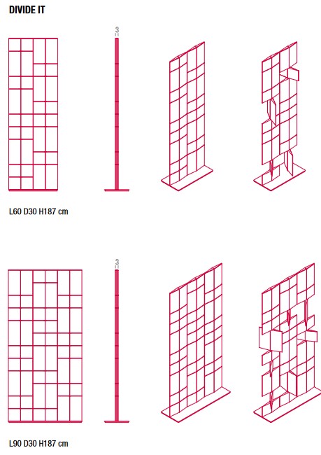 Separador Divide It MDF Italia medidas