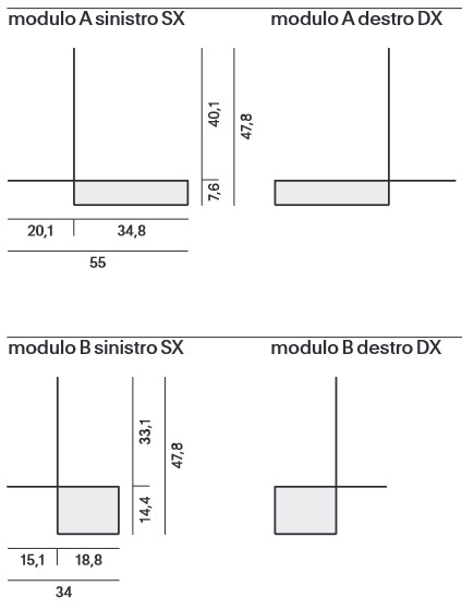 Estante Randomissimo MDF Italia medidas