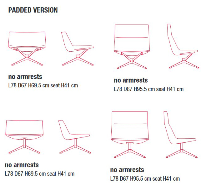 Silla Neil MDF Italia medidas