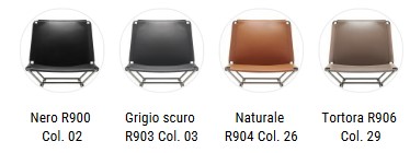 Silla Neil Leather MDF Italia acabados