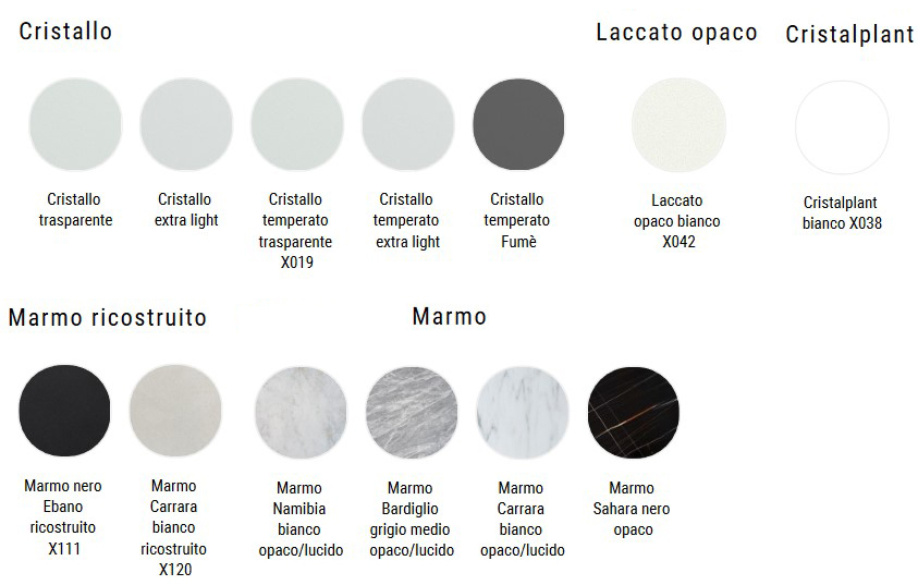 Mesa S Table MDF Italia acabados