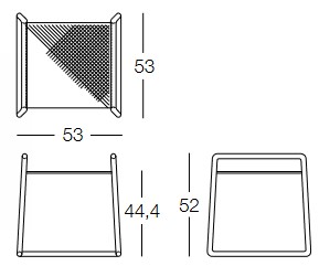 Dimensiones de la Mesa de Centro Lolita Memedesign