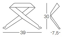 Dimensiones del perchero Fiocco de Memedesign