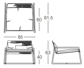 Dimensiones del sillón Lolita Memedesign