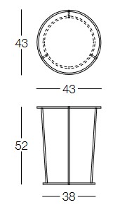 Dimensiones de la Mesa de Centro Costance Memedesign