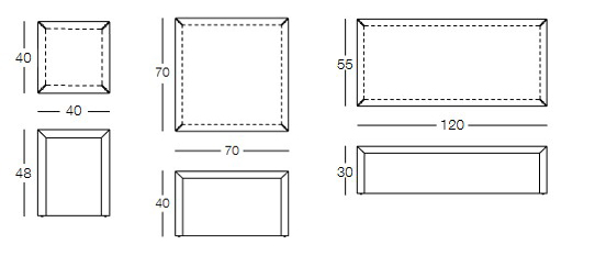 Dimensiones de la Mesa de Centro Frame Memedesign
