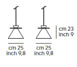Lámpara-Japan-M-Midj-de-suspensión-dimensiones