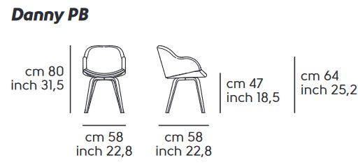 Sillón Danny Midj PB M TS MEDIDAS