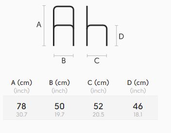 silla-Guapa-S-M-CU-midj-dimensiones