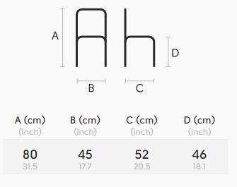 silla-Joe-S-M-LG-midj-dimensiones