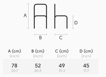 Silla-Maya-Midj-S-L-LG-dimensiones