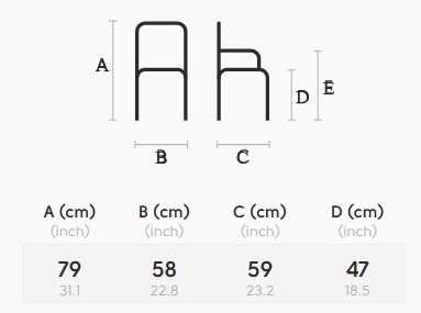 Silla-Wrap-P-L-TS-N-midj-dimensiones