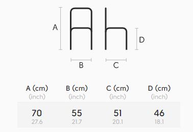 Silla-Montera-Midj-S-L-CU-midj-dimensiones