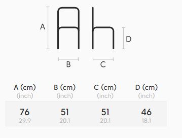 Silla-Slim-Midj-S-M-CU-dimensiones