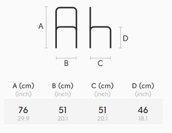 silla-Slim-S-M-midj-dimensiones