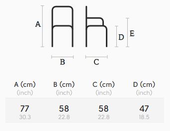 Silla-Sonny-P-M-TS-Q-midj-dimensiones