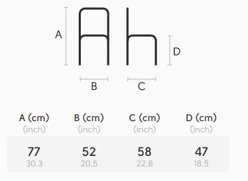 Silla-Sonny-Midj-S-L-TS-N-midj-dimensiones