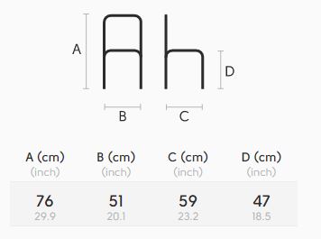 Silla-Sonny-Midj-S-MX-TS-dimensiones
