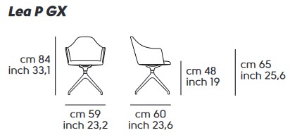Sillón Lea Midj P GX CU medidas