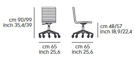 Silla-STAR-DSB-TS-midj-dimensiones