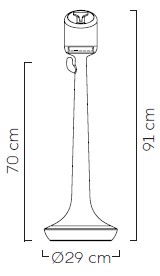 Dimensiones del Separador de Espacios Flamingo