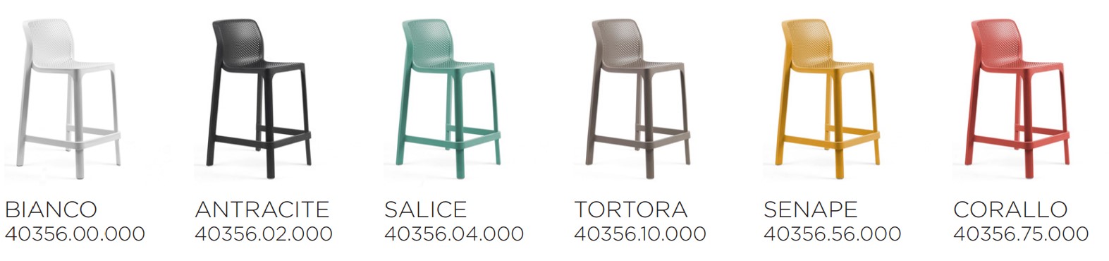 taburete net stool mini nardi acabados