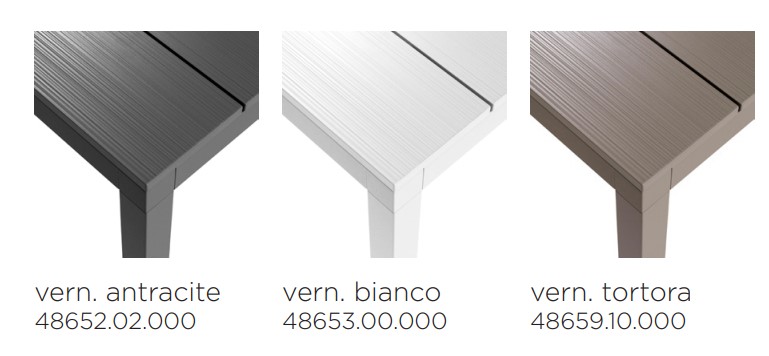 mesa rio alu extensible nardi acabados