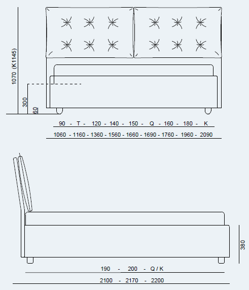 Cama-matrimonial-Vera-Advance-X-Noctis-medidas