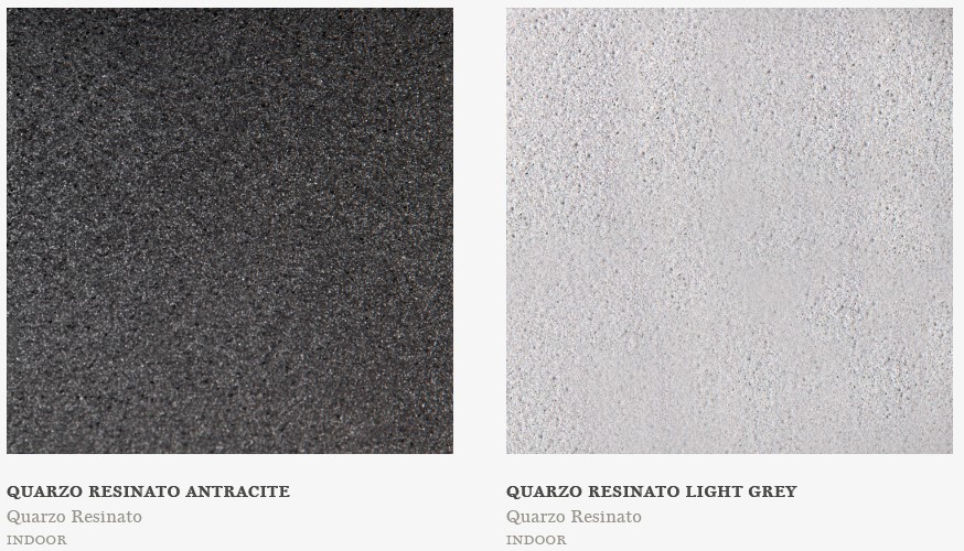 Mesa Anfora Potocco base de resina de cuarzo acabados