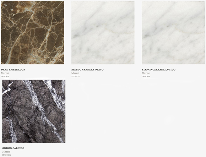 Mesa Katana Potocco rectangular acabados