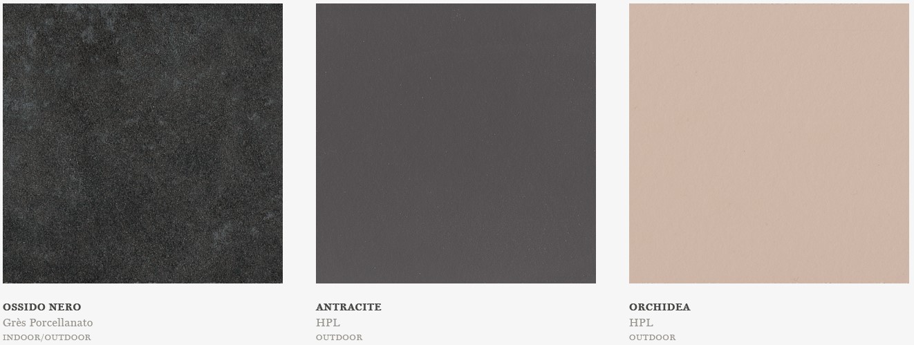 Mesa Katana Potocco rectangular acabados