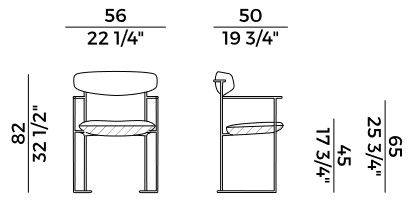 Poltroncina Keel Potocco dimensioni