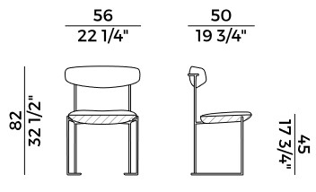 Silla Keel Light Potocco medidas