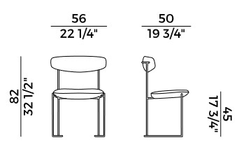 Silla Keel Potocco medidas