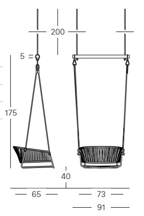 Silla-colgante-Lisa-Swing-Scab-medidas