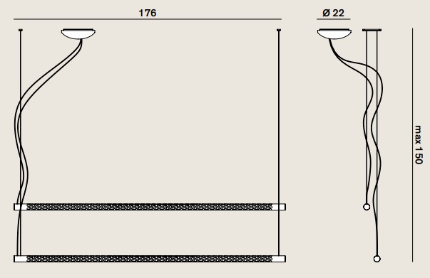 lampara-de-suspension-squiggle-h11-rotaliana-medidas