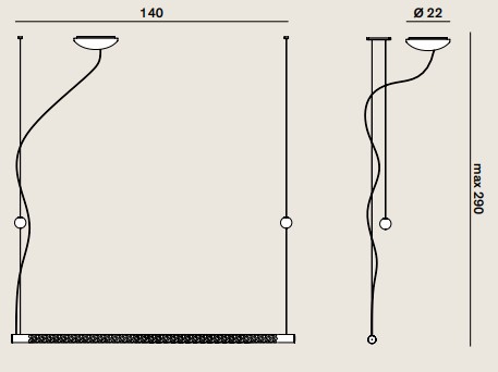 lampada-a-sospensione-squiggle-h8-rotaliana-dimensioni