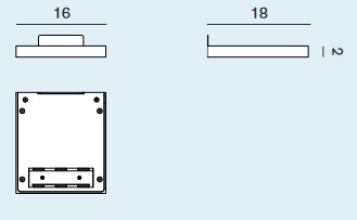 Dimensiones de la Lámpara de Pared CM2 Rotaliana