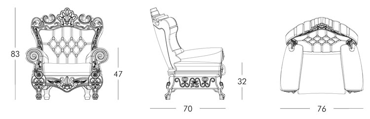 Sillon Little Queen of Love Slide medidas