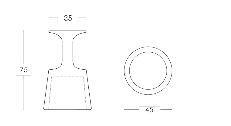 Taburete Drink Slide msure e dimensioni