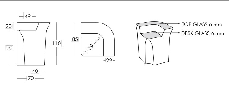 Barra Jumbo Corner Slide medidas y dimensiones