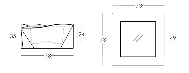 Mesita Kami Ni Slide medidas y dimensiones