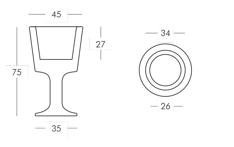 Soporte para botellas Light Drink Slide medidas y dimensiones